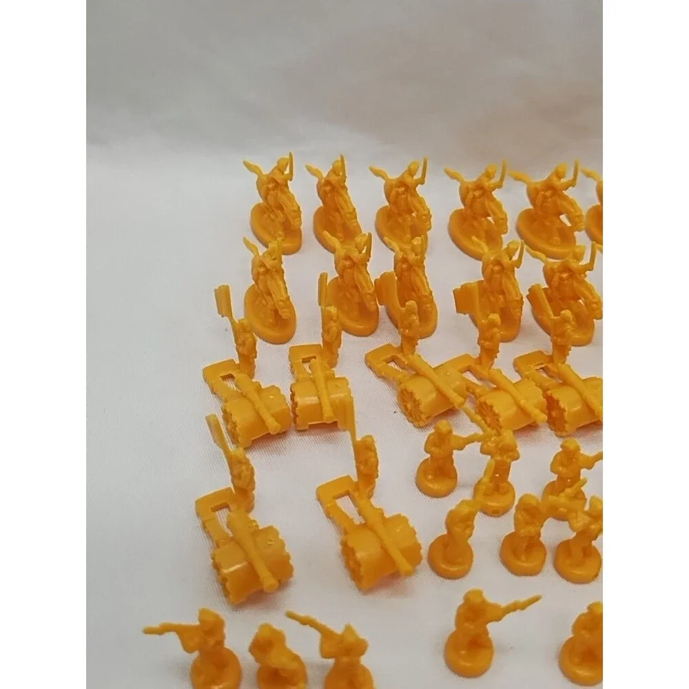 Set Of (60) 2003 Risk Yellow Board Game Player Pieces